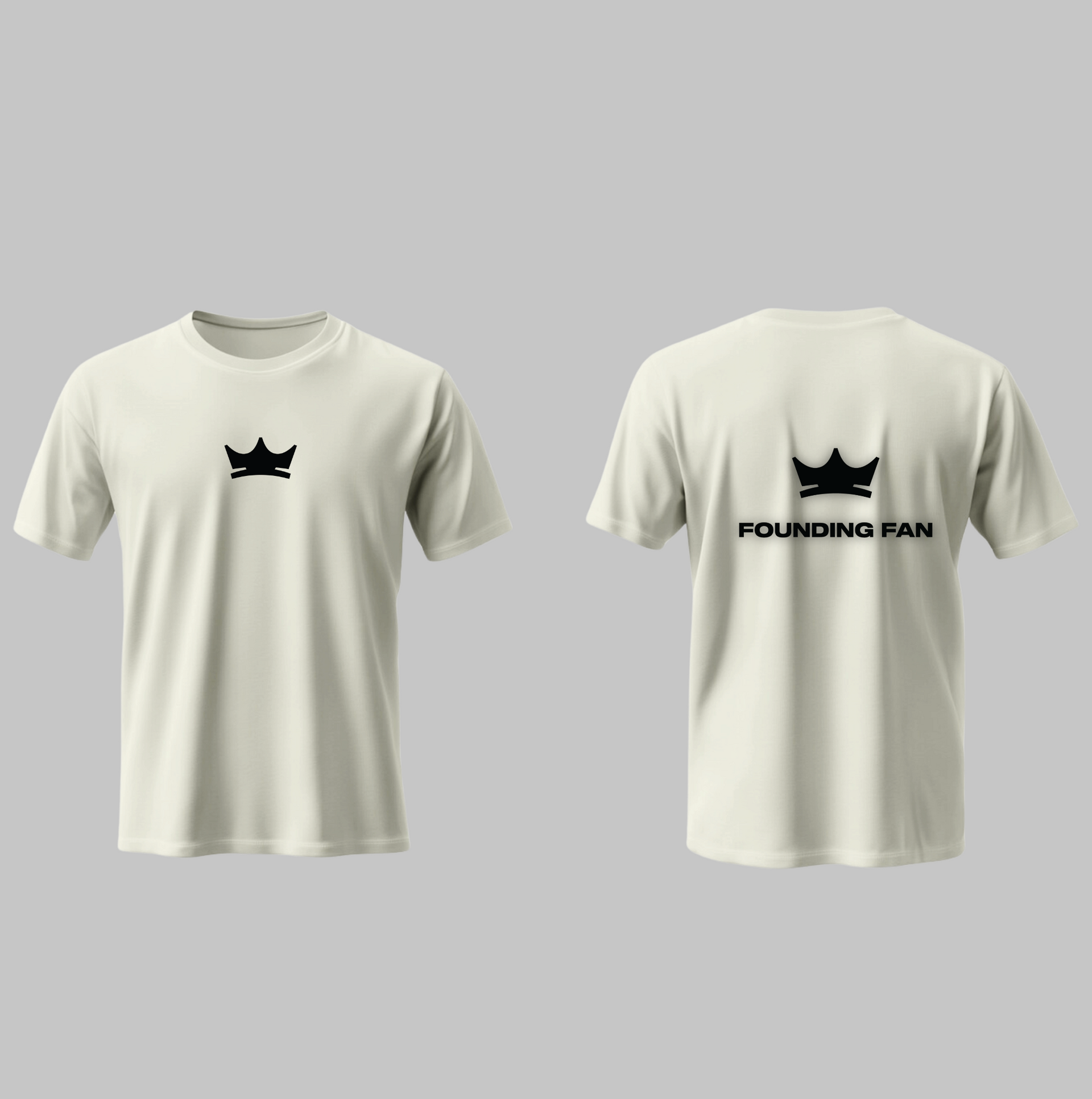 FOUNDING FAN CROWN CREAM T-SHIRT