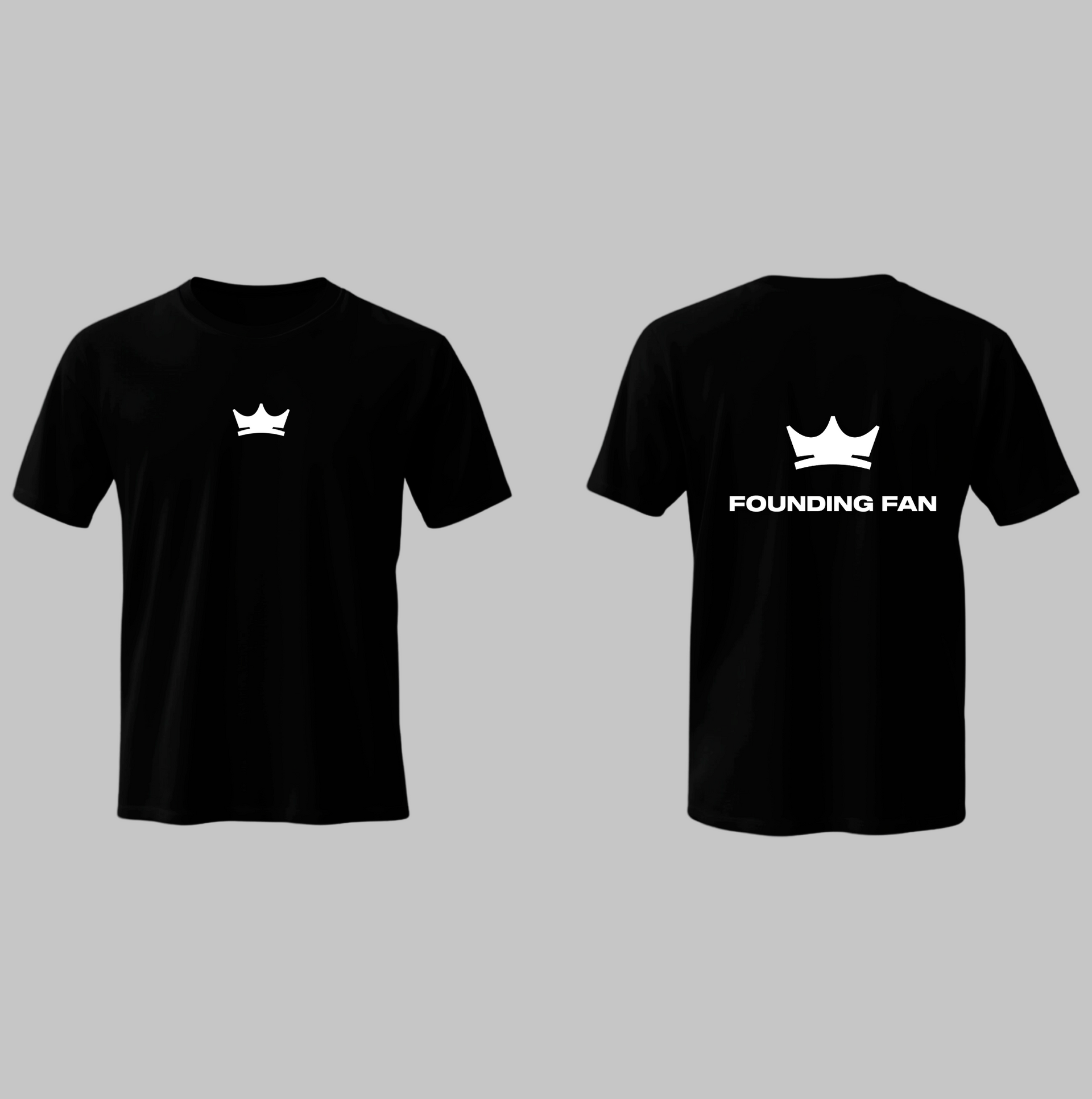 FOUNDING FAN CROWN BLACK T-SHIRT