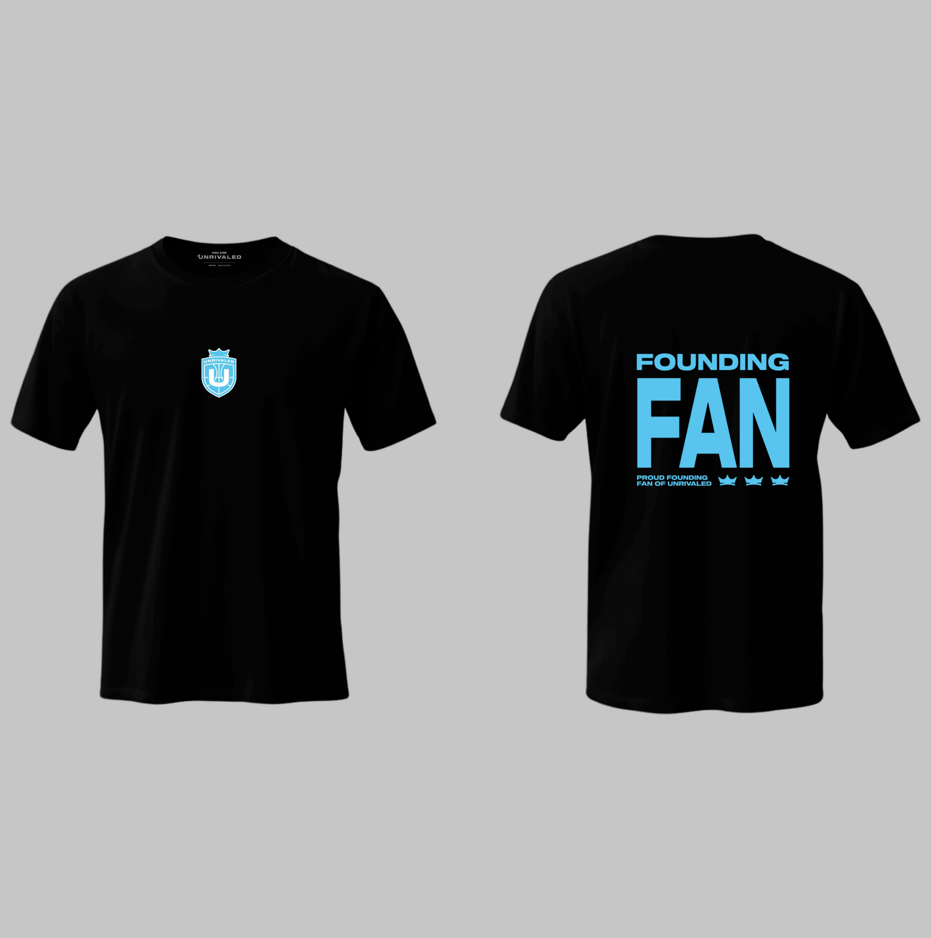 FOUNDING FAN OFFICIAL BLACK/BLUE T-SHIRT