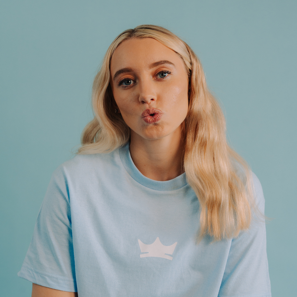 CROWN POWDER BLUE T-SHIRT