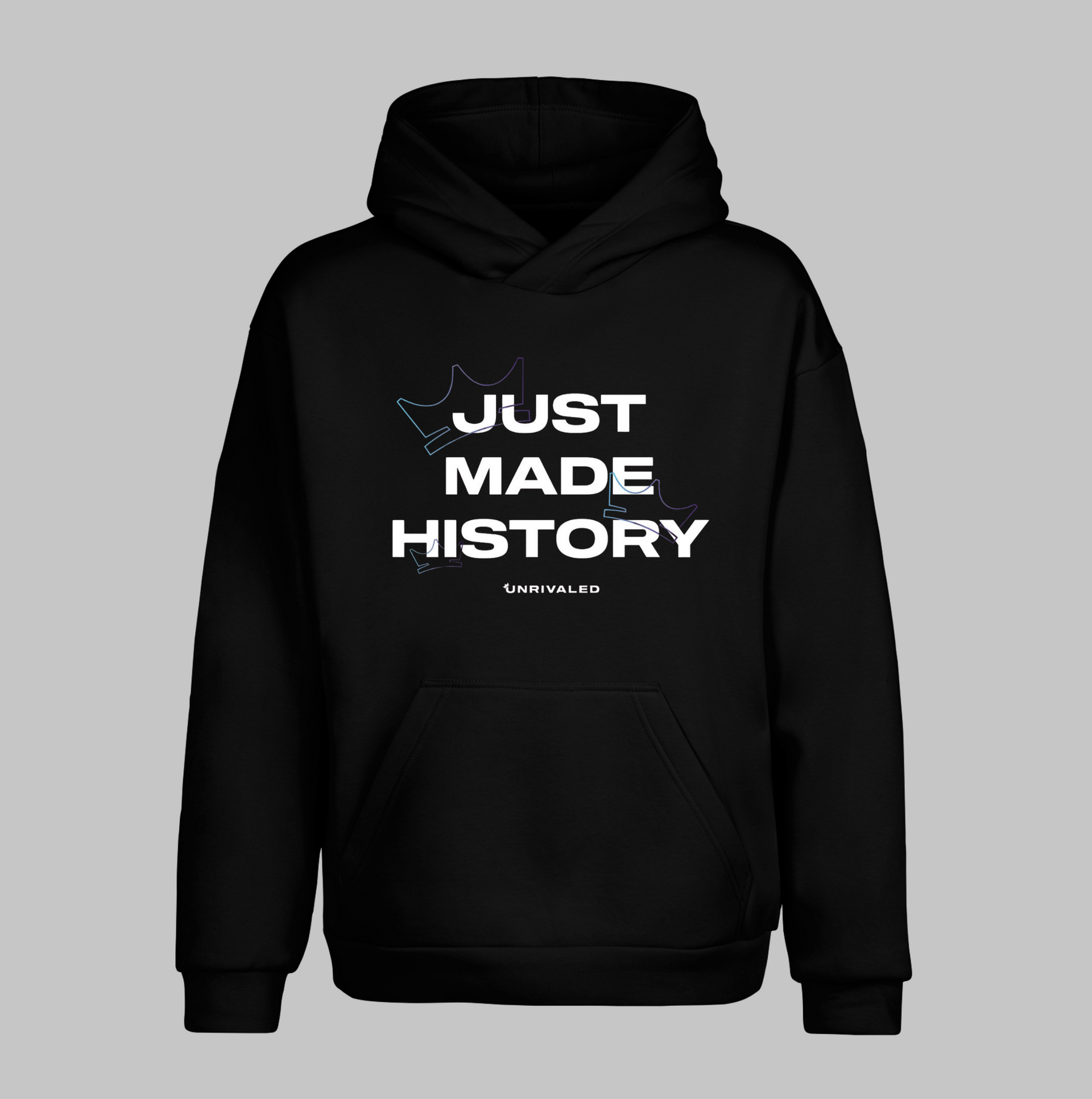 JUST MADE HISTORY BLACK HOODIE