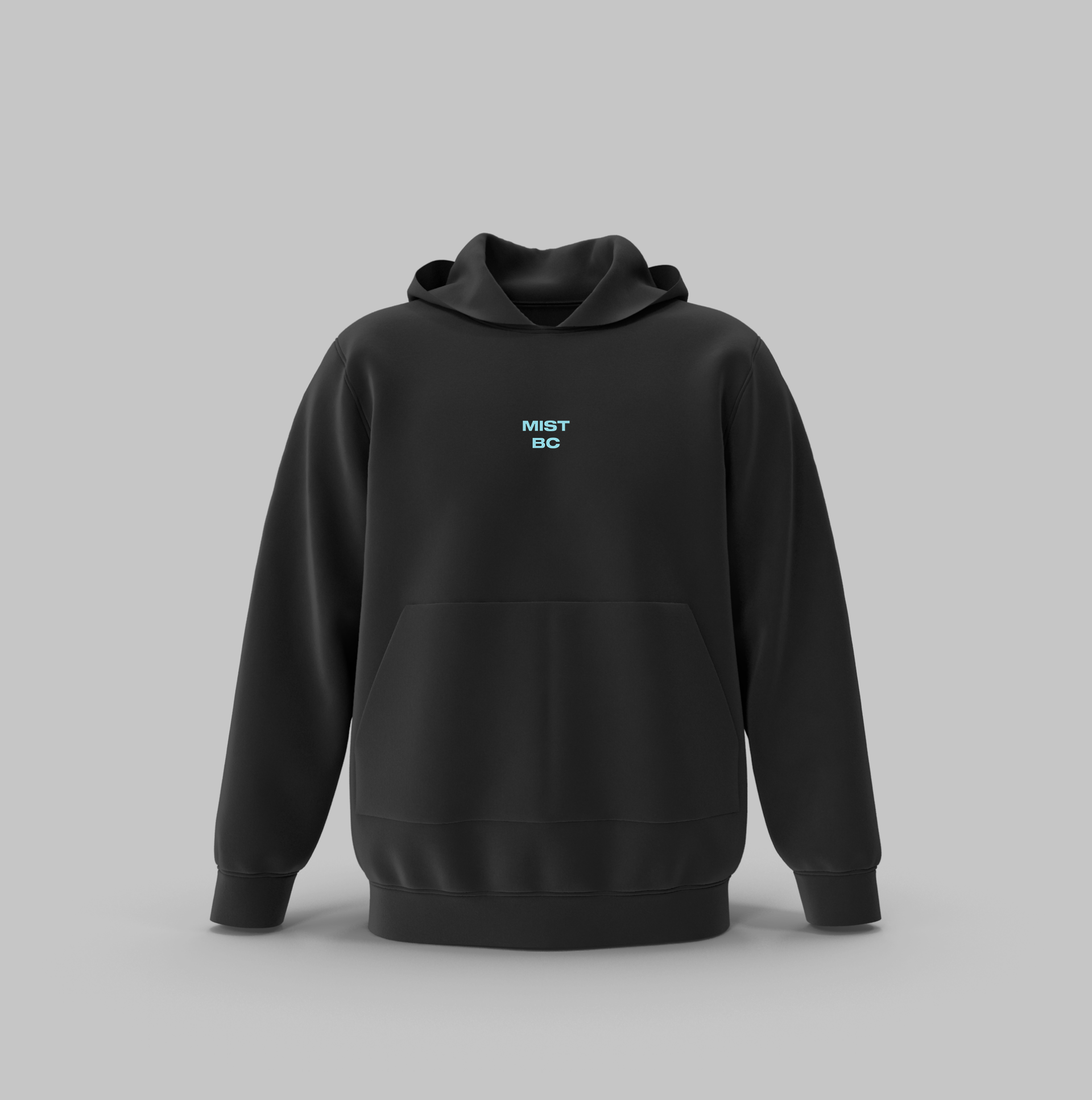 MIST GRAPHIC BLACK HOODIE