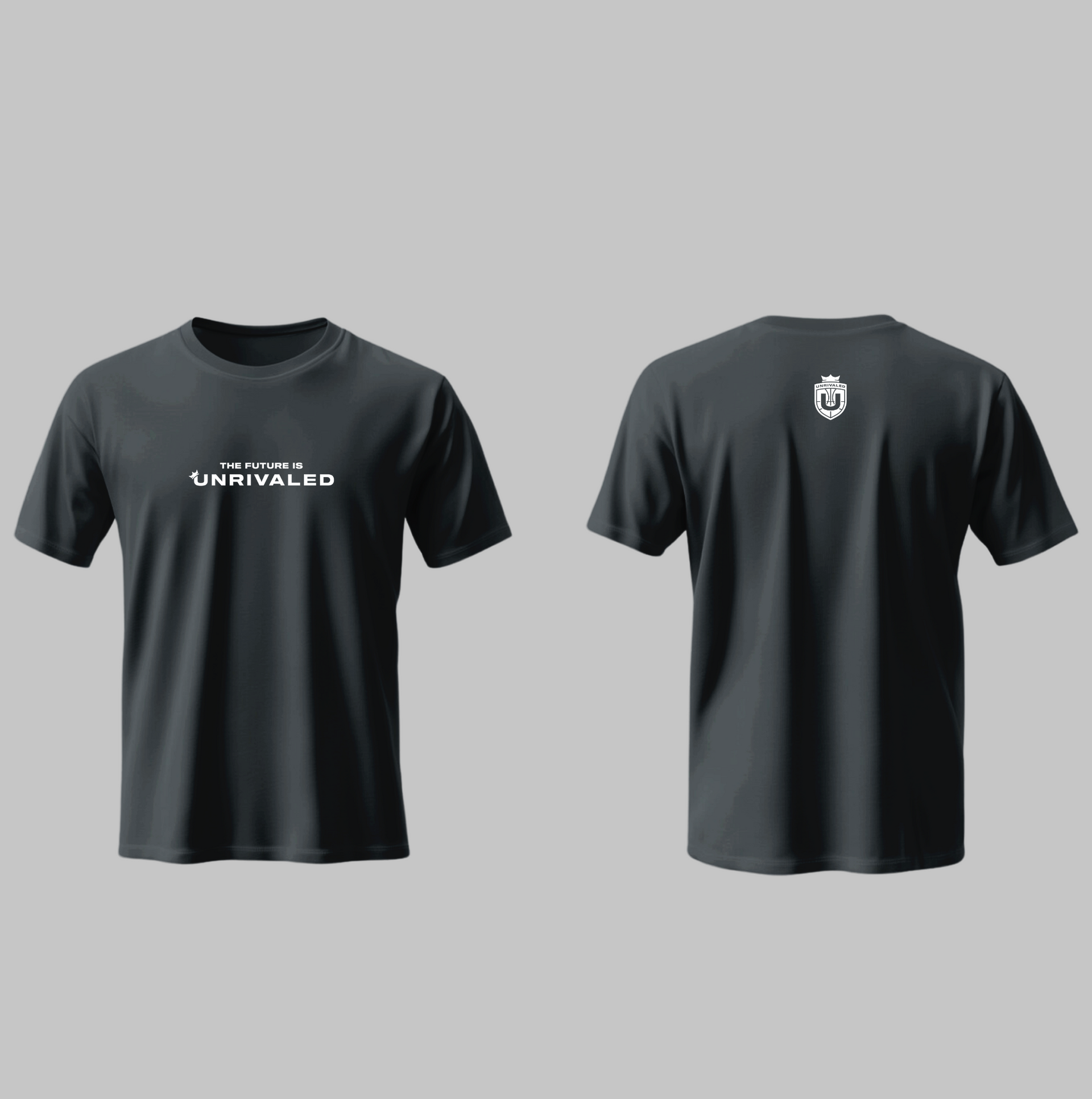 THE FUTURE IS UNRIVALED CHARCOAL T-SHIRT