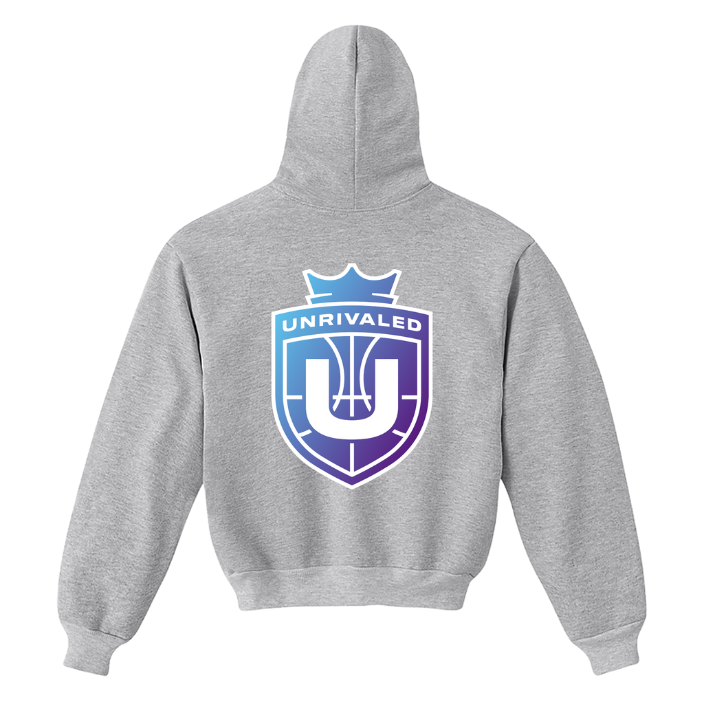 Unrivaled Kids League Logo Hoodie - Ash Gray