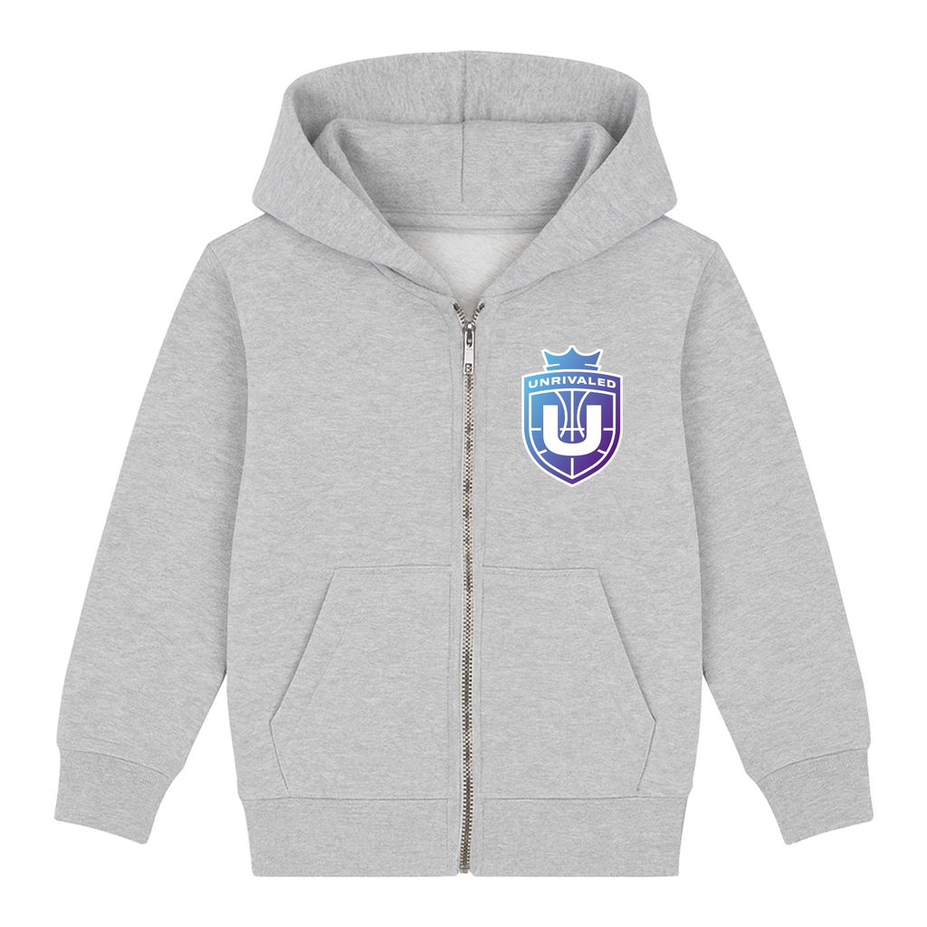 Unrivaled Kids League Logo Hoodie - Ash Gray