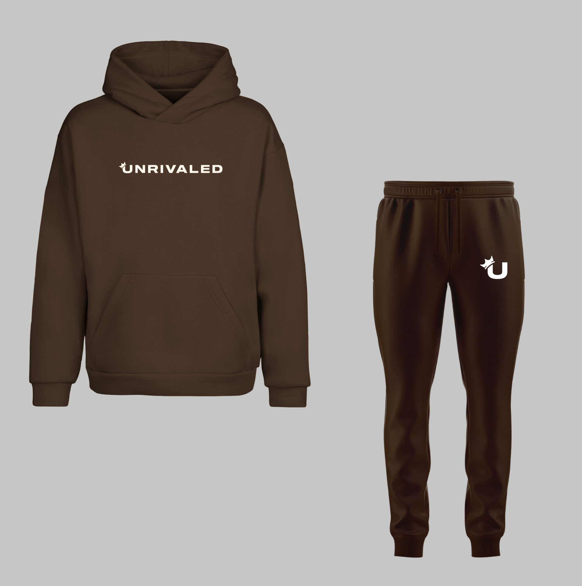 CLASSIC HOODIE BROWN SET