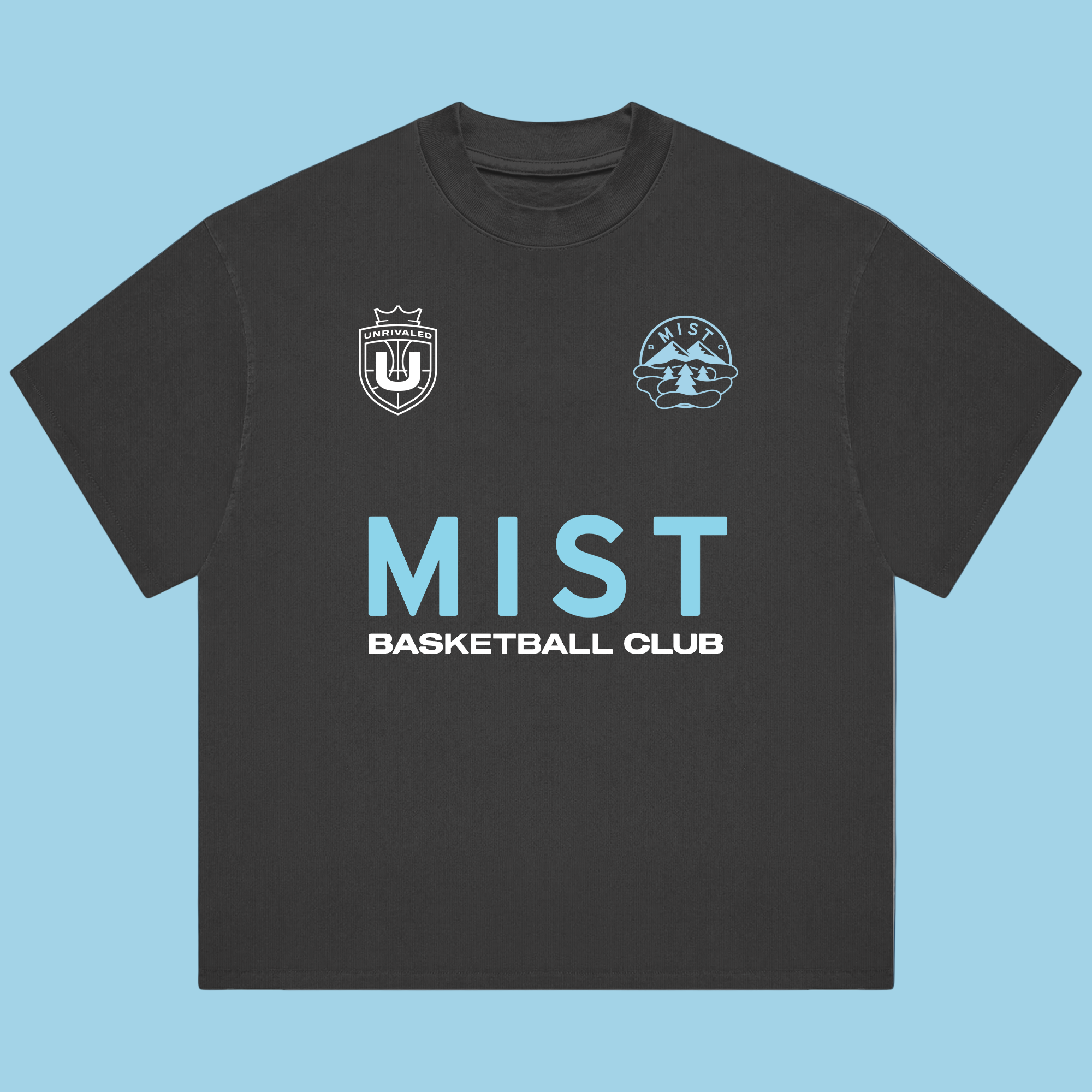 Mist Basketball Club T-Shirt - Vintage Black