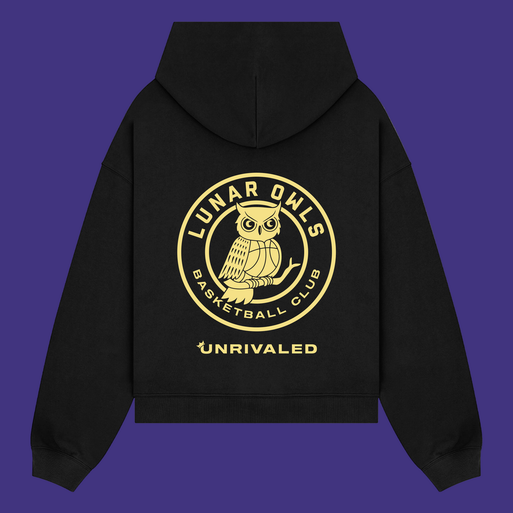 Lunar Owls Basketball Club Logo Hoodie - Black 3XL Lunar Owls Basketball Club Logo Hoodie - Black 3XL