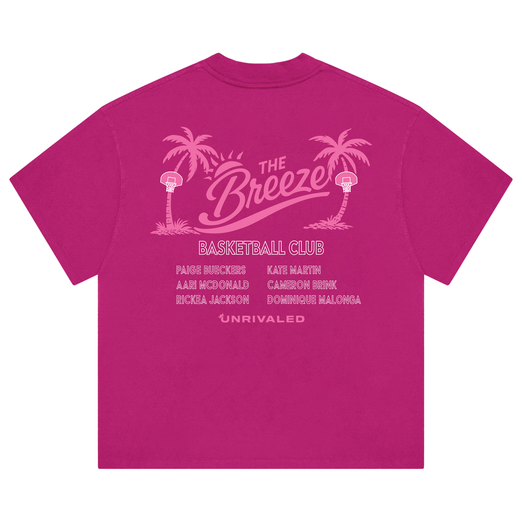 Breeze Basketball Club T-Shirt - Vintage Pink