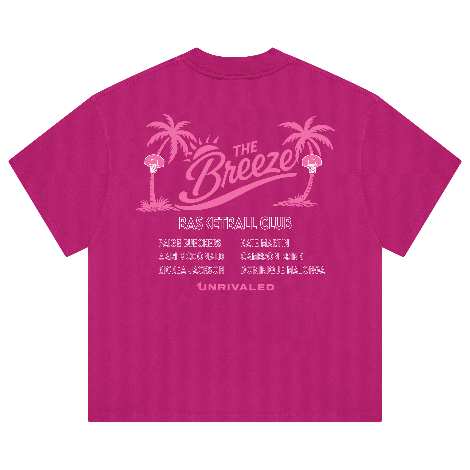 Breeze Basketball Club T-Shirt - Vintage Pink