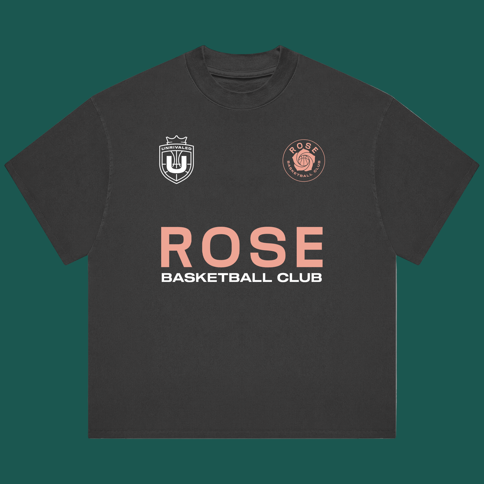 Rose Basketball Club T-Shirt - Vintage Black