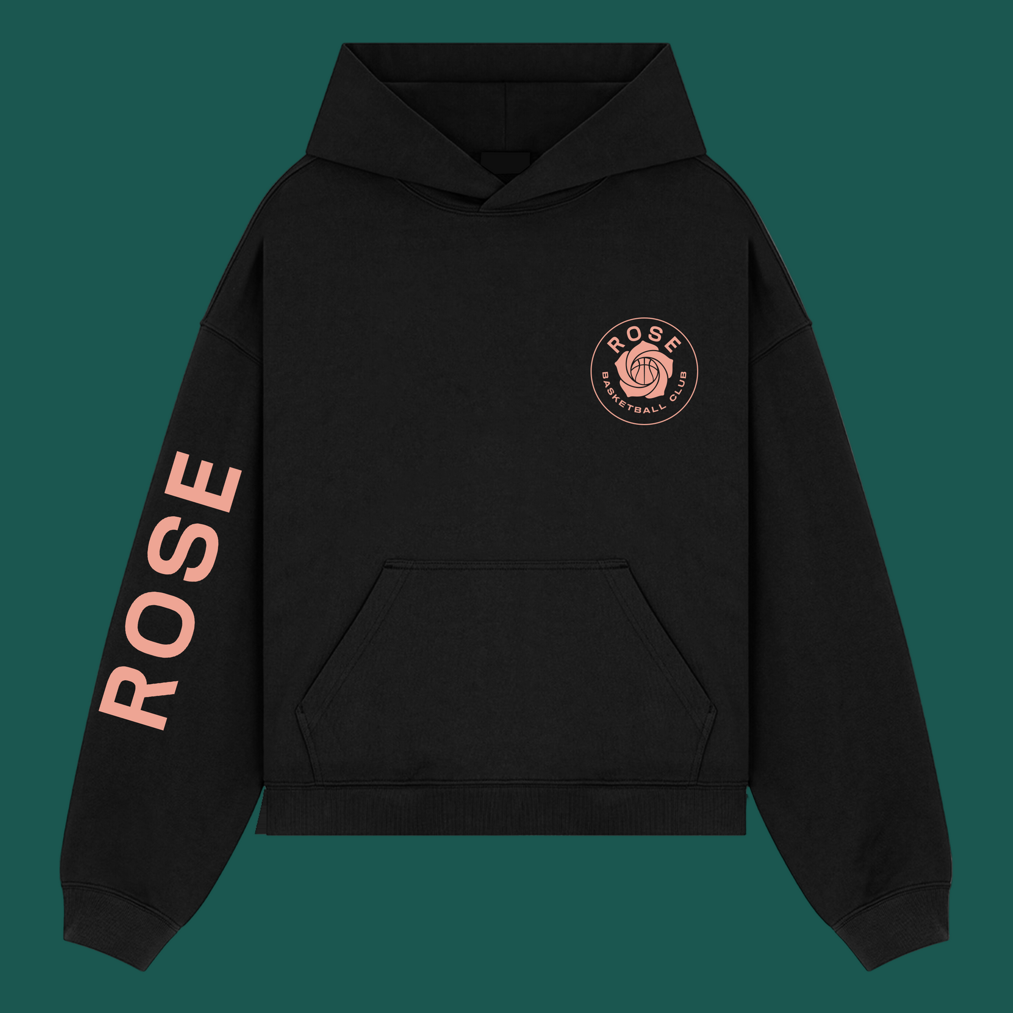 Rose Basketball Club Logo Hoodie - Black