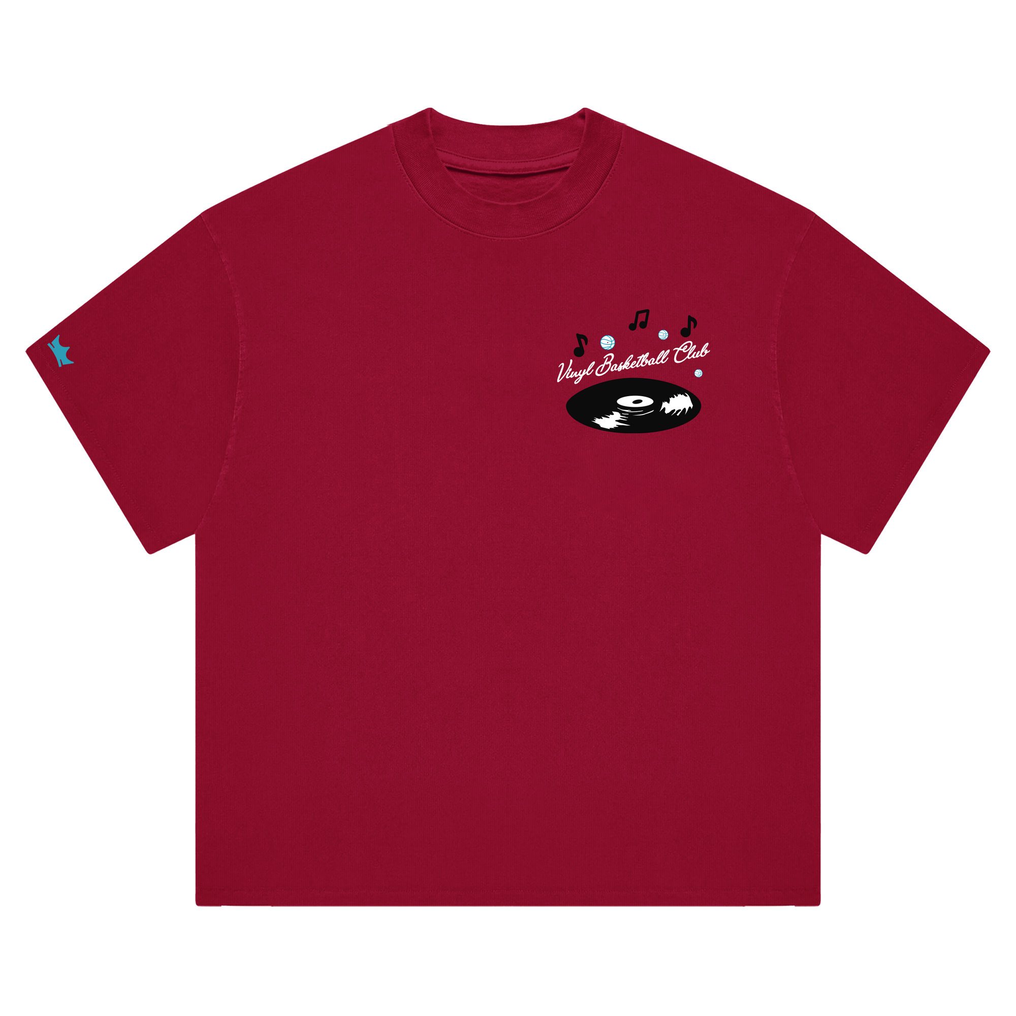 Vinyl Basketball Club T-Shirt - Vinyl Red
