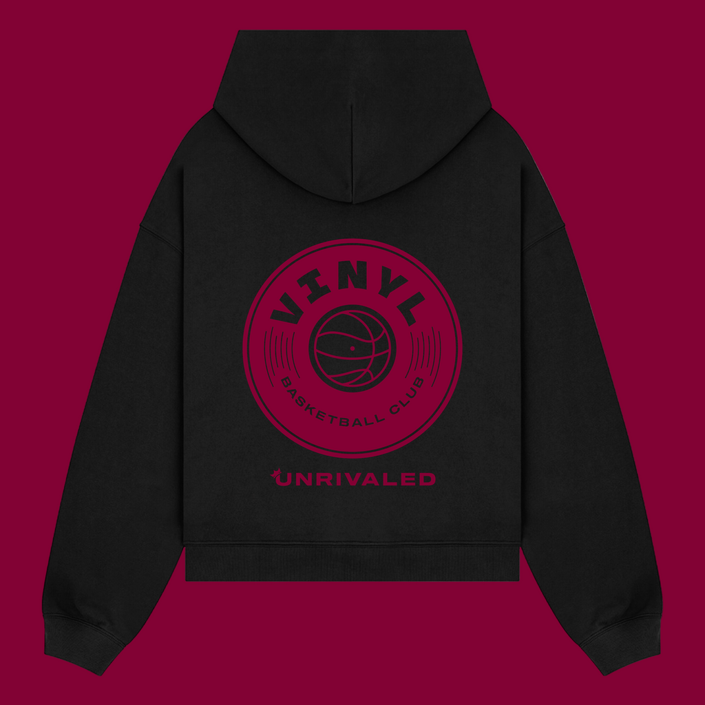 Vinyl Basketball Club Logo Hoodie - Black