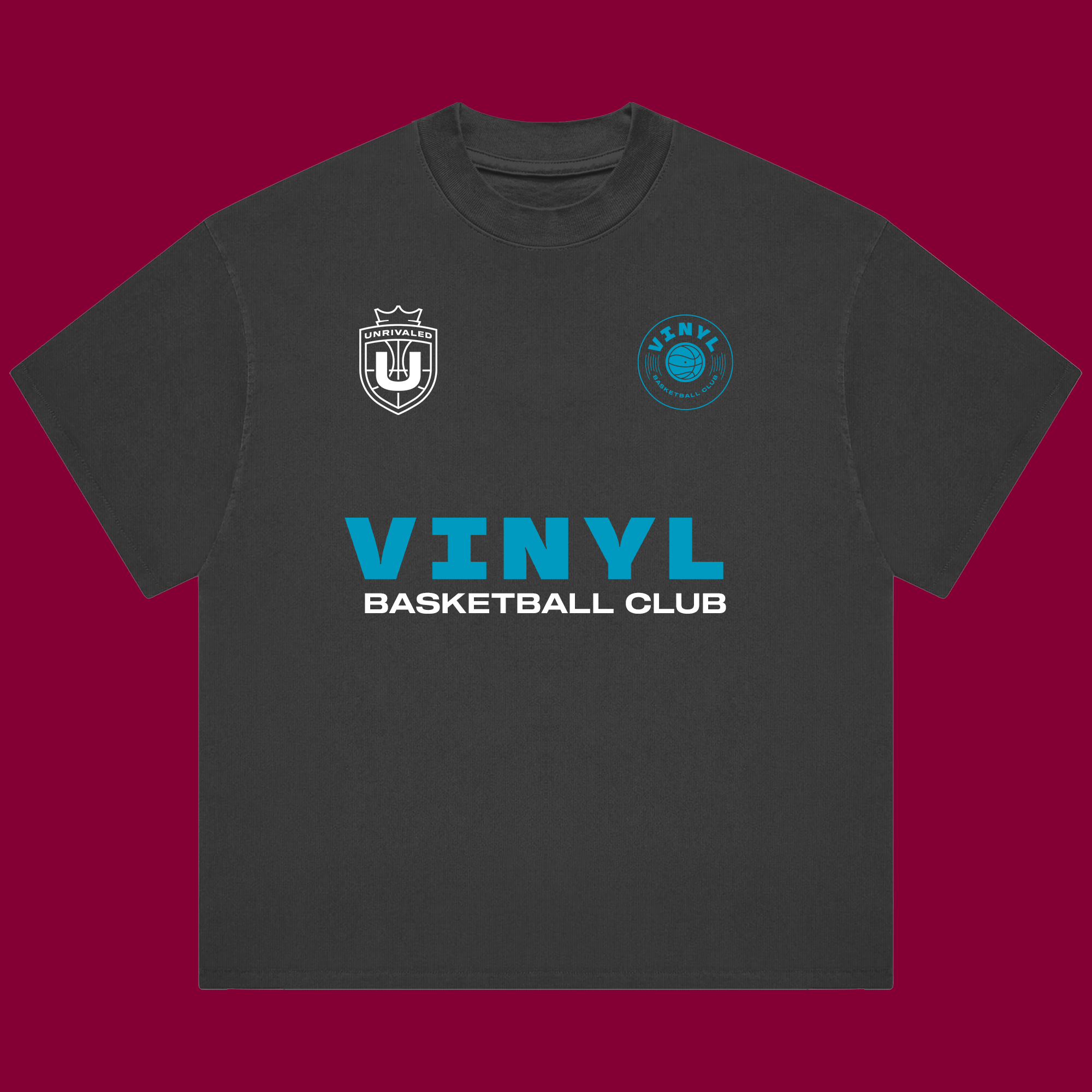 Vinyl Basketball Club T-Shirt - Vintage Black